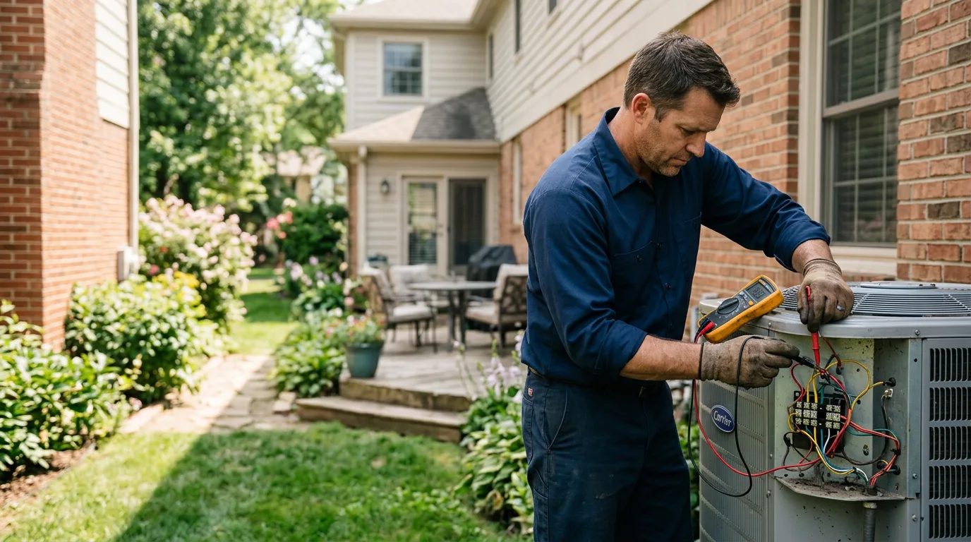 HVAC technician working near Dayton, PA